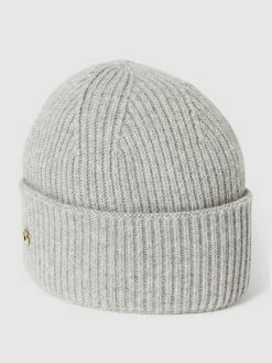 Tommy Hilfiger Beanie Mit Label-Detail Modell 'ELEVATED' - Hellgrau