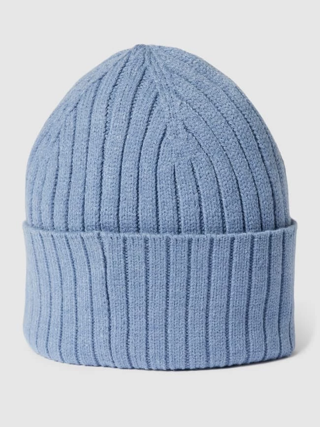Opus Beanie In Strick-Optik Modell 'Adela' - Rauchblau