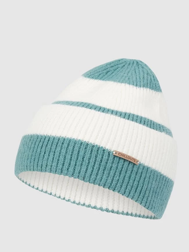 Chillouts Mütze Mit Streifenmuster Modell 'Susi' - Lindgrün