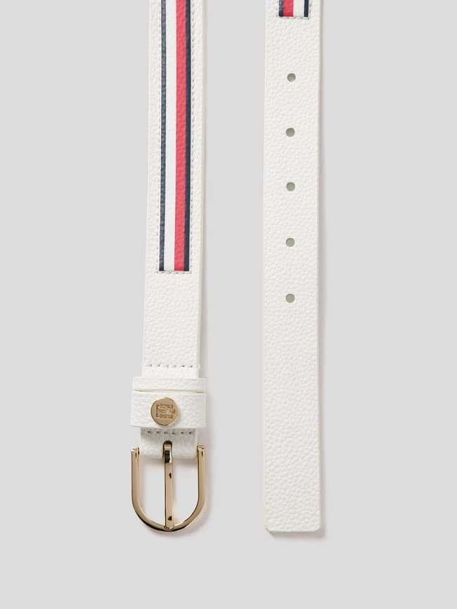 Tommy Hilfiger Ledergürtel Mit Label-Details - Ecru 3 Tommy Hilfiger Ledergürtel Mit Label-Details - Ecru – Bild 3