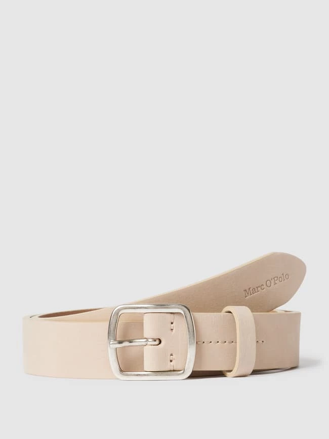 Marc O'Polo Ledergürtel Mit Label-Prägung Modell 'FANNY' - Stein