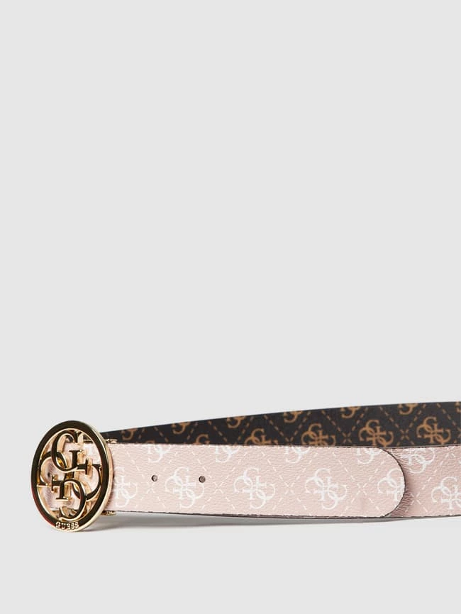 Guess Gürtel Mit Allover-Druck - Dunkelbraun – Bild 2