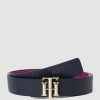 Tommy Hilfiger Ledergürtel Mit Pinschließe - Dunkelblau
