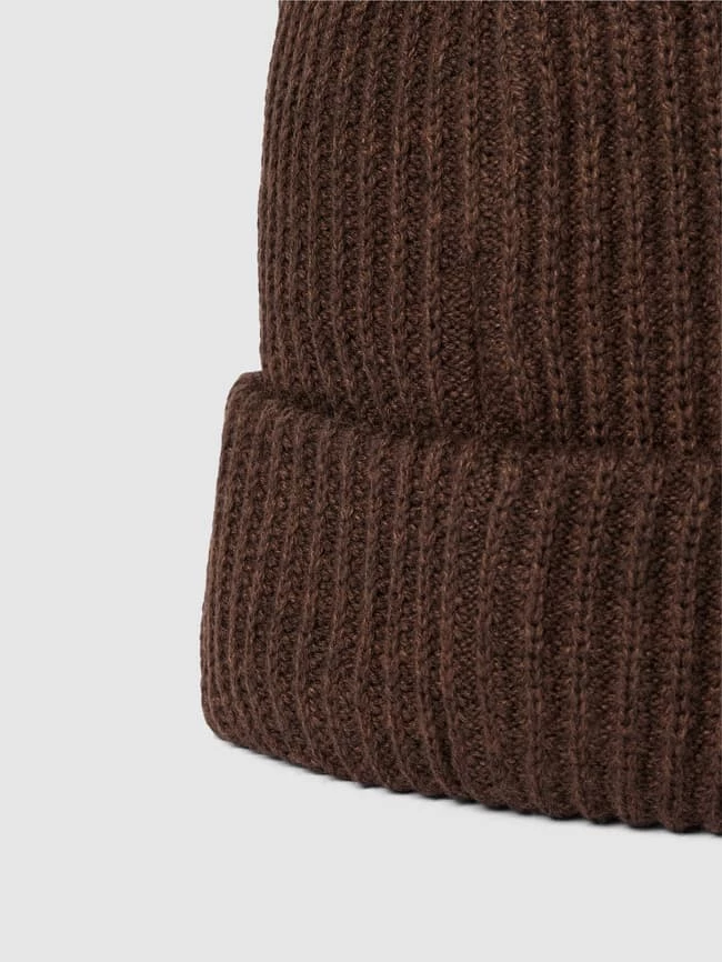 Pieces Beanie Mit Breitem Umschlag - Schokobraun 2 Pieces Beanie Mit Breitem Umschlag - Schokobraun – Bild 2