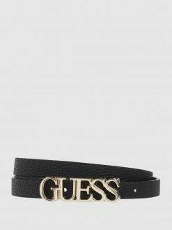 Guess Gürtel Mit Logo-Schließe - Schwarz