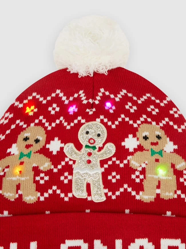 CAPELLI NEW YORK Pudelmütze Mit Lichteffekten - Rot – Bild 3