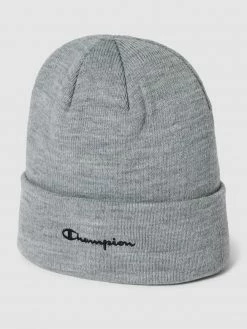 CHAMPION Beanie Mit Label-Stitching - Hellgrau