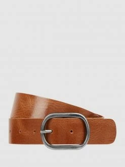 Esprit Ledergürtel Mit Dornschließe - Cognac