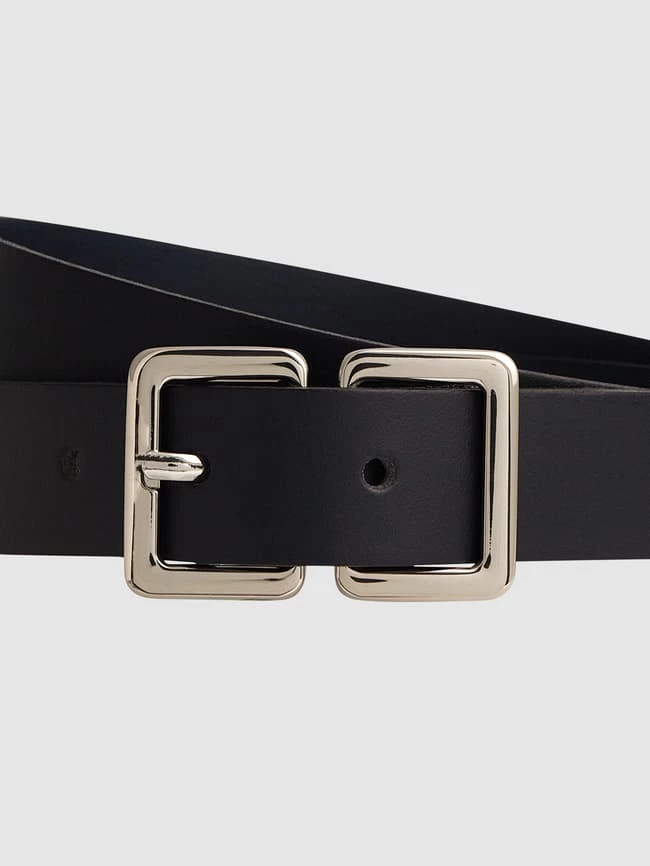 Weinmann Ledergürtel Mit Dornschließe - Marineblau – Bild 2