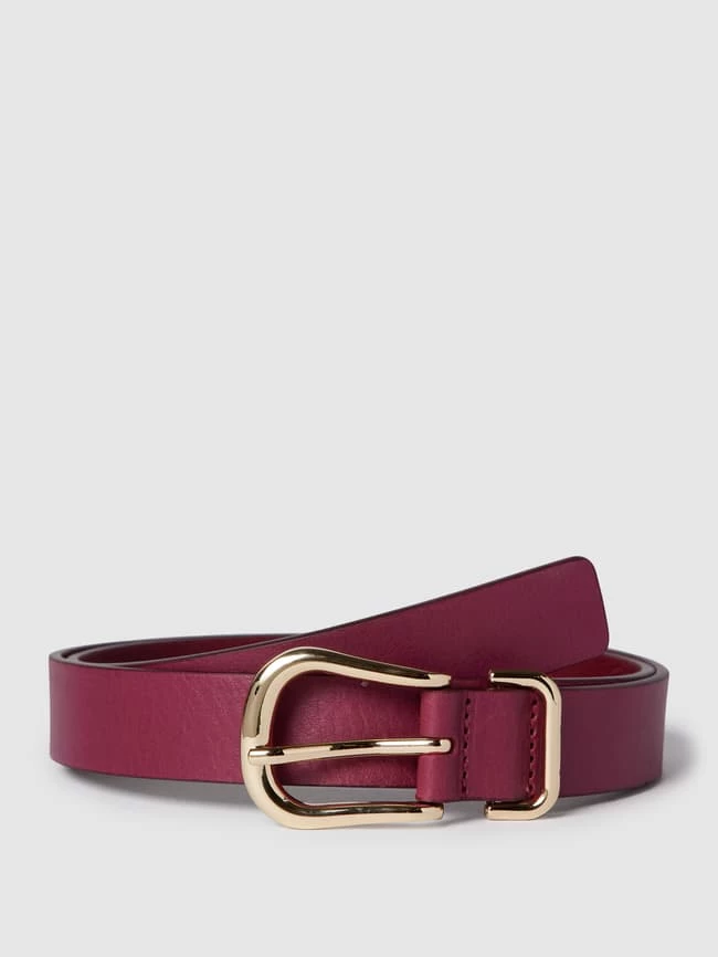 Tommy Hilfiger Ledergürtel Mit Dornschließe - Kirschrot 1 Tommy Hilfiger Ledergürtel Mit Dornschließe - Kirschrot