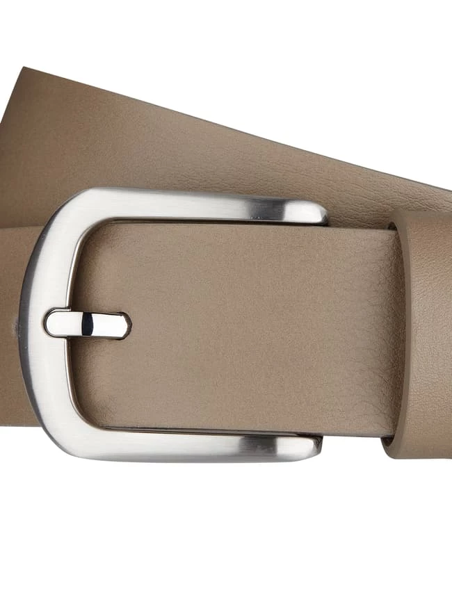 Admü Belts Ledergürtel Mit Dornschließe - Taupe 2 Admü Belts Ledergürtel Mit Dornschließe - Taupe – Bild 2