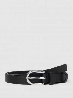 Marc O'Polo Ledergürtel Mit Dornschließe Modell 'HEDY' - Schwarz