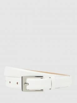 Weinmann Gürtel Aus Leder - Weiß
