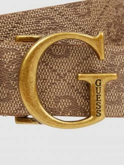 Alternative view of Guess Gürtel Mit Logo-Muster - Taupe
