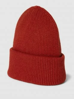 Gant Beanie In Strick-Optik - Rostrot