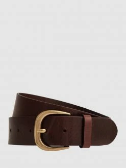 Esprit Ledergürtel Mit Dornschließe - Dunkelbraun