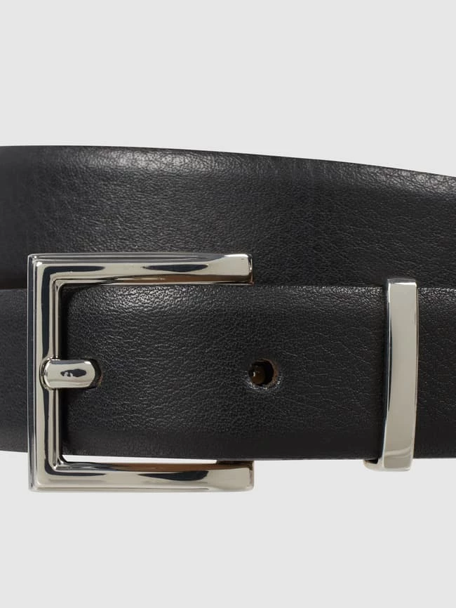 Weinmann Ledergürtel Mit Dornschließe - Schwarz – Bild 2