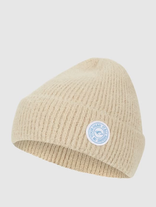 Chillouts Mütze Mit Rippenstruktur Modell 'Alba' - Taupe 1 Chillouts Mütze Mit Rippenstruktur Modell 'Alba' - Taupe