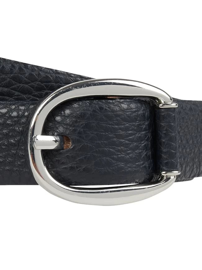 Weinmann Ledergürtel Mit Dornschließe - Marineblau – Bild 2