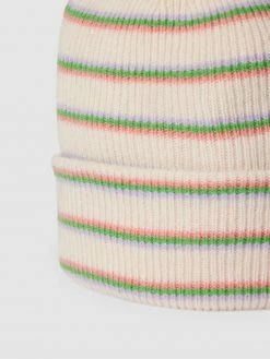 Alternative view of Unio Beanie Mit Streifenmuster Modell 'Lumi Stripe' - Beige