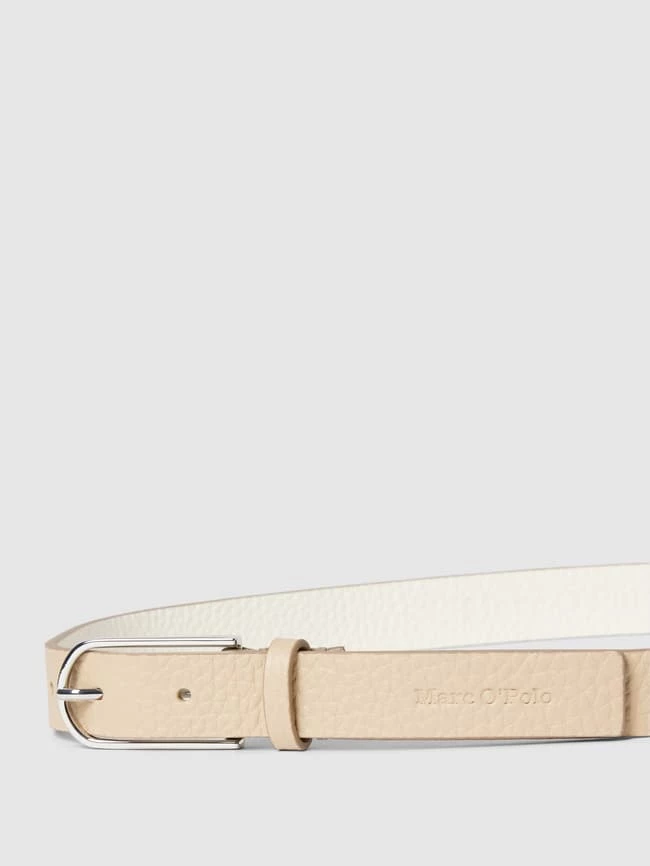 Marc O'Polo Ledergürtel Mit Feinem Muster Modell 'SANJA' - Sand – Bild 2