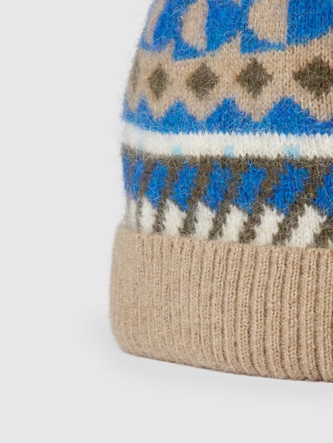 Marc O'Polo Denim Beanie Mit Allover-Muster - Offwhite 2 Marc O'Polo Denim Beanie Mit Allover-Muster - Offwhite – Bild 2