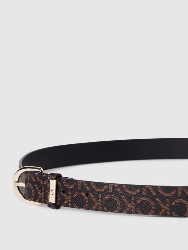 CK Calvin Klein Gürtel Mit Allover-Muster - Dunkelbraun – Bild 2