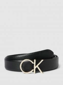 CK Calvin Klein Ledergürtel Mit Label-Detail - Schwarz