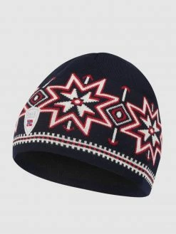 Dale Of Norway Beanie Aus Merinowolle Modell 'Olympia' - Marineblau