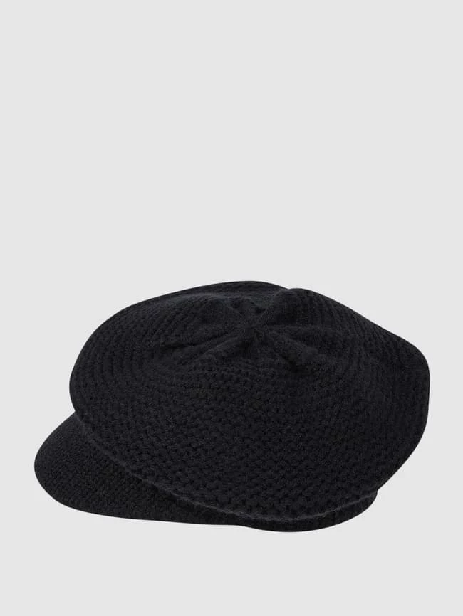 Loevenich Schirmmütze Mit Rippenstruktur - Schwarz