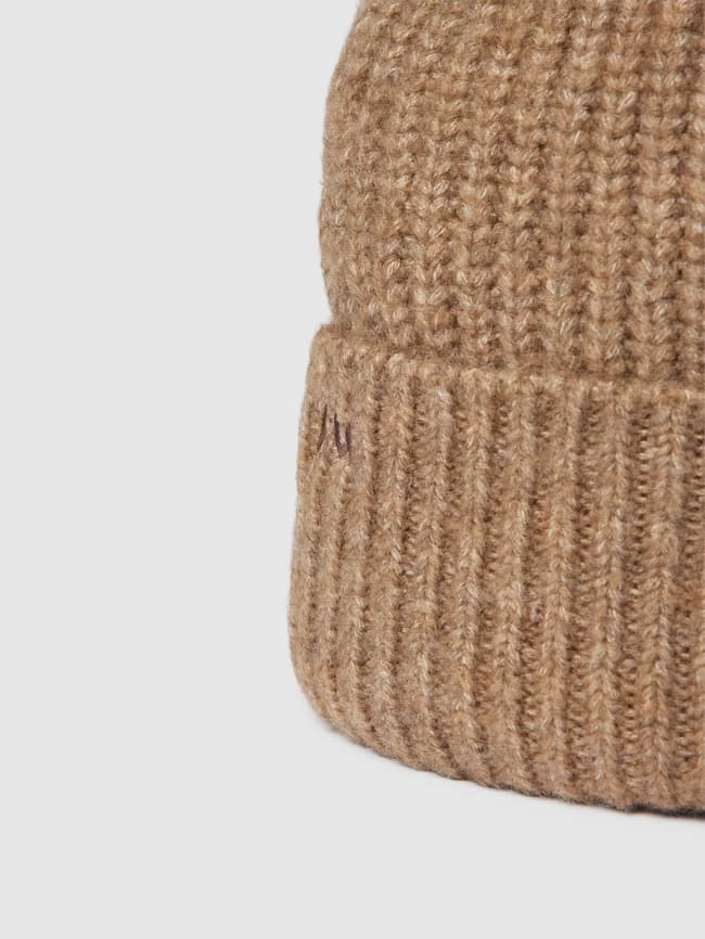 Moves Beanie Mit Label-Stitching - Mittelbraun 2 Moves Beanie Mit Label-Stitching - Mittelbraun – Bild 2