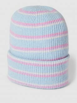 Unio Beanie Mit Streifenmuster Modell 'Lumi Stripe' - Hellblau