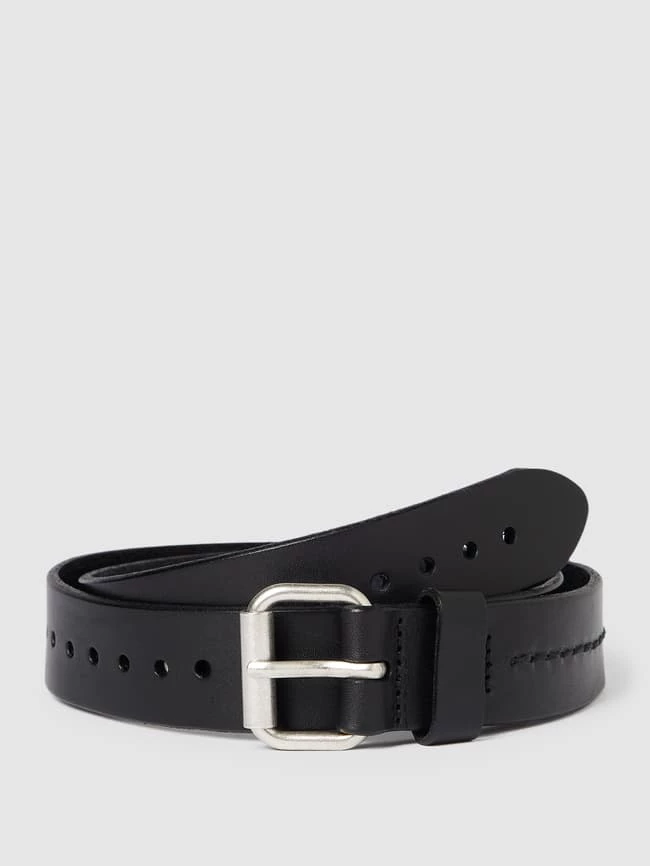 Marc O'Polo Gürtel Mit Label-Detail Modell 'Eika' - Schwarz