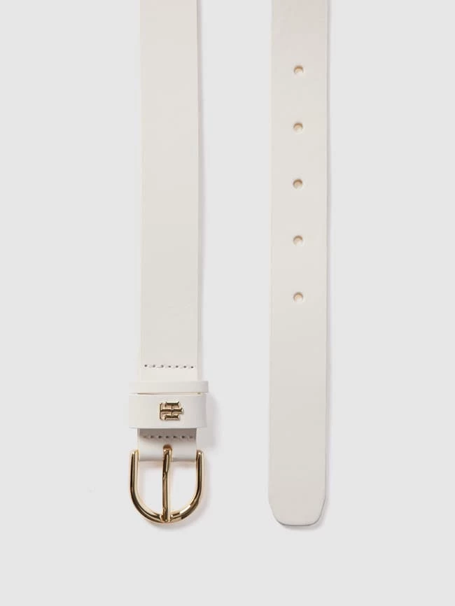 Tommy Hilfiger Ledergürtel Mit Dornschließe - Weiß – Bild 3
