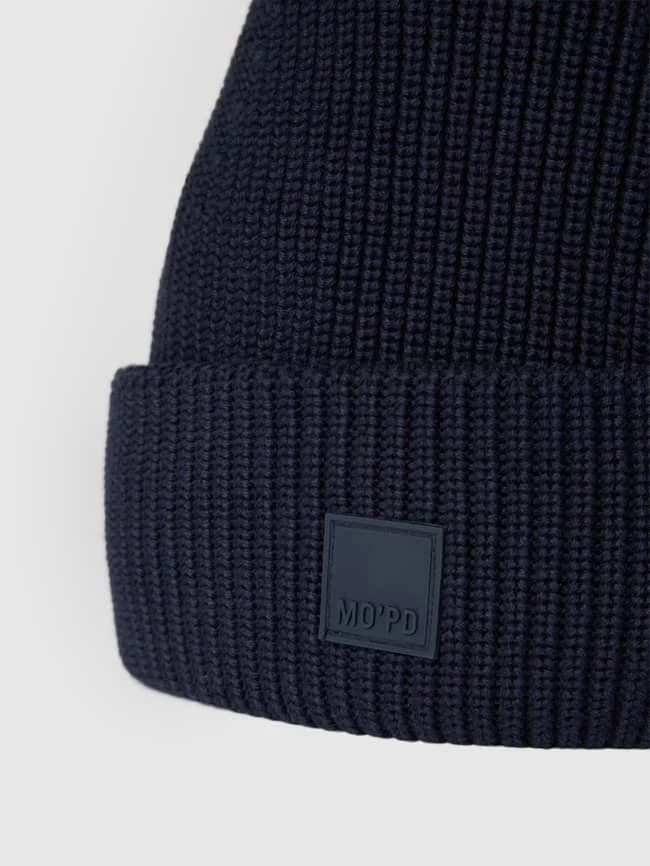 Marc O'Polo Denim Beanie Mit Label-Detail - Marineblau 2 Marc O'Polo Denim Beanie Mit Label-Detail - Marineblau – Bild 2