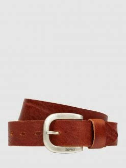 Esprit Ledergürtel Mit Dornschließe - Cognac