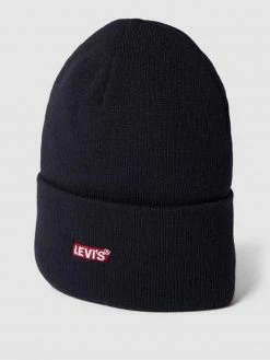 Levi's® Beanie Mit Label-Stitching Modell 'BABY TAB LOGO' - Dunkelblau