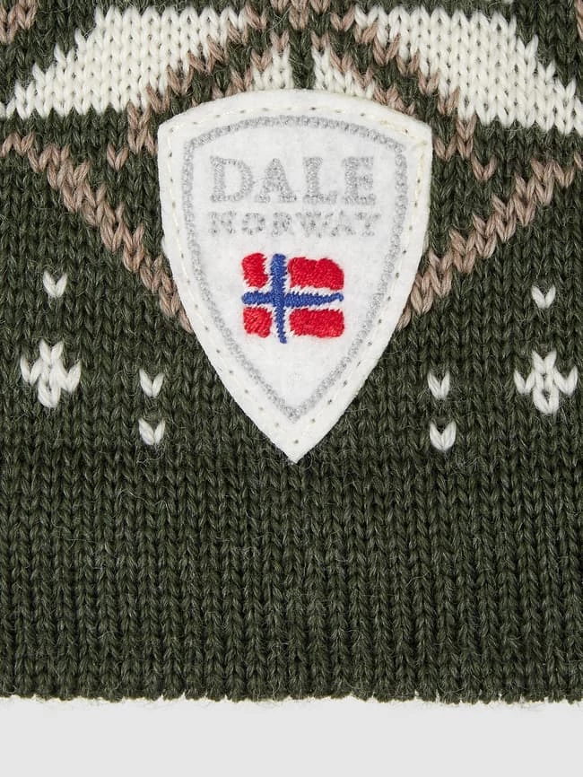 Dale Of Norway Pudelmütze Aus Merinowolle Modell 'Winterland' - Dunkelgrün – Bild 2