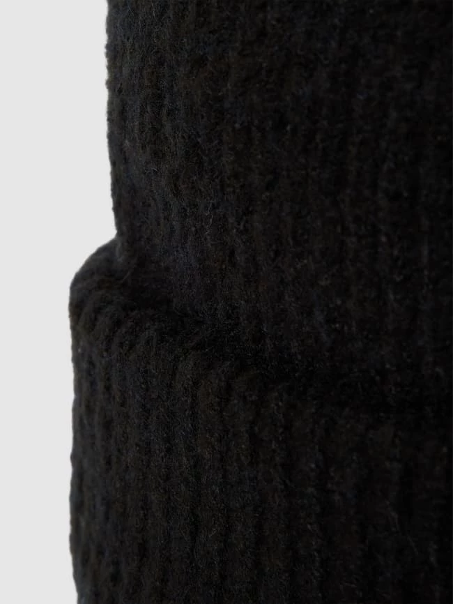 Pieces Beanie In Melierter Optik Modell 'PYRON' - Schwarz – Bild 2