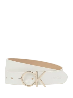 CK Calvin Klein Gürtel Aus Leder - Weiß