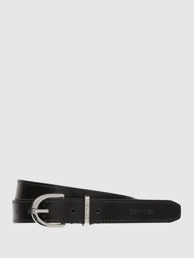 CK Calvin Klein Ledergürtel Mit Dornschließe - Schwarz 1 CK Calvin Klein Ledergürtel Mit Dornschließe - Schwarz