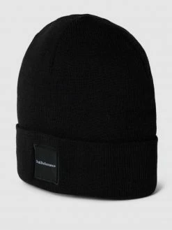 Peak Performance Beanie Aus Woll-Mix Mit Label-Patch Modell 'Switch Hat' - Schwarz