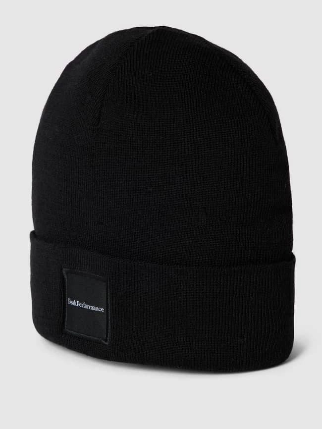 Peak Performance Beanie Aus Woll-Mix Mit Label-Patch Modell 'Switch Hat' - Schwarz 1 Peak Performance Beanie Aus Woll-Mix Mit Label-Patch Modell 'Switch Hat' - Schwarz