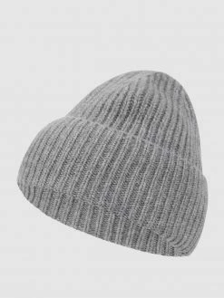 (The Mercer) N.Y. Mütze Aus Kaschmir - Hellgrau Meliert