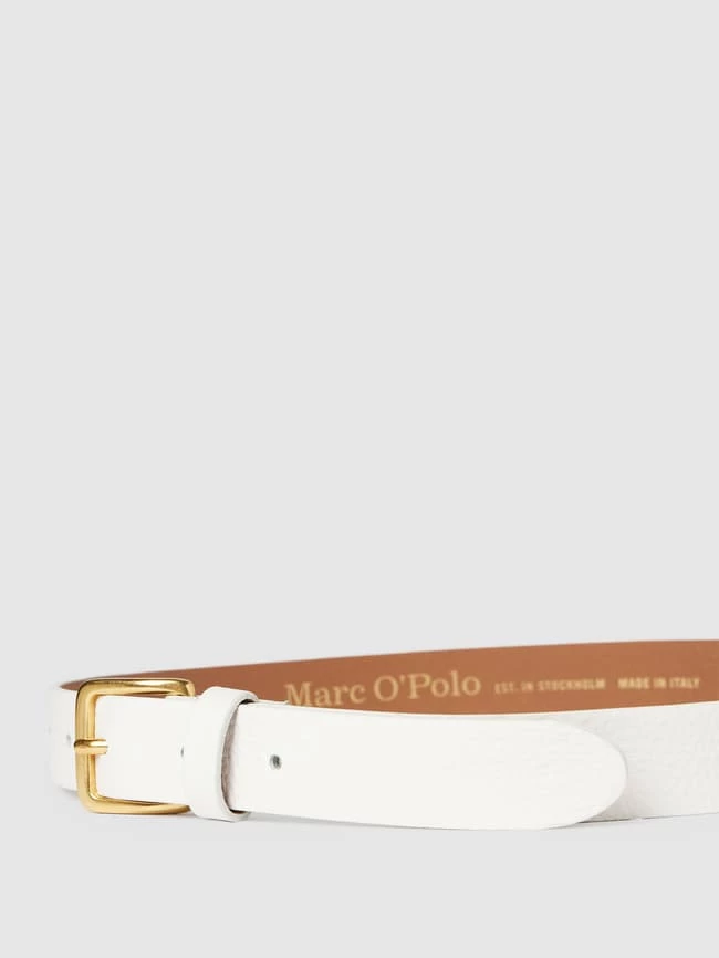 Marc O'Polo Ledergürtel Mit Dornschließe Modell 'FALLNE' - Weiß – Bild 2