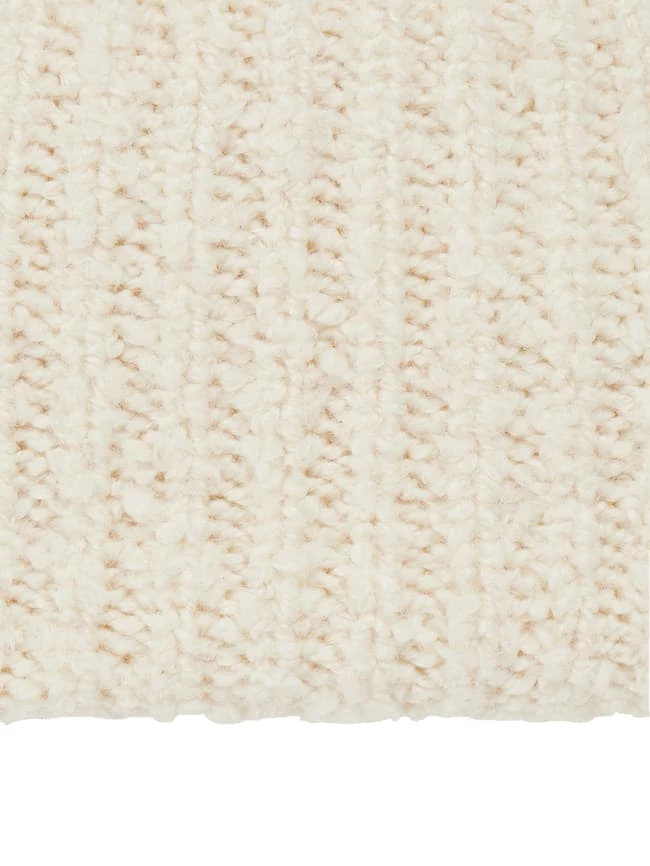 Karo Kauer Beanie Mit Rippenstruktur - Offwhite 2 Karo Kauer Beanie Mit Rippenstruktur - Offwhite – Bild 2