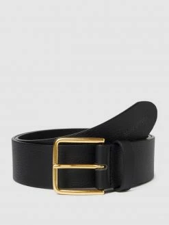 Marc O'Polo Ledergürtel Mit Dornschließe Modell 'FRAMKE' - Schwarz