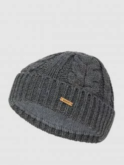 Barts Mütze Mit Zopfmuster Modell 'Zira' - Mittelgrau