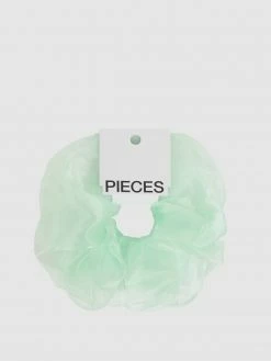 Pieces Haargummi Aus Organza Modell 'Doanza' - Grün
