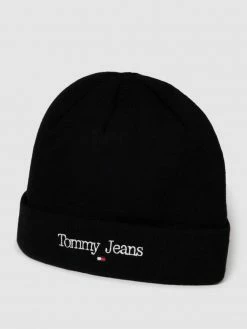 Tommy Jeans Beanie Mit Label-Stitching Modell 'TJW SPORT' - Schwarz